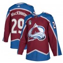 Colorado Avalanche #29 Nathan MacKinnon 2022 Burgundy Stanley Cup Final Patch Stitched Jersey
