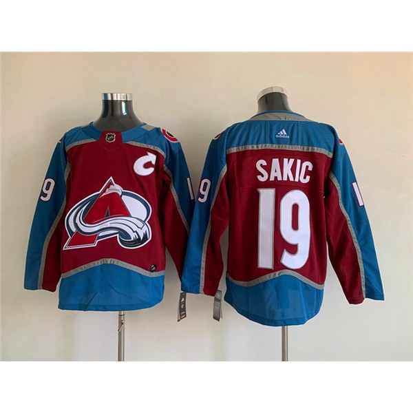 Colorado Avalanche #19 Joe Sakic Burgundy Stitched Jersey