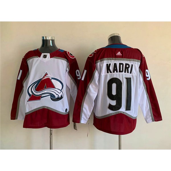 Colorado Avalanche #91 Nazem Kadri White Stitched Jersey