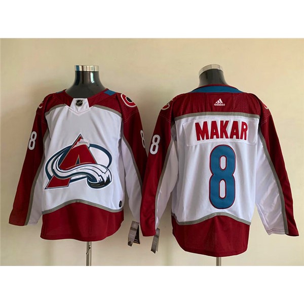 Colorado Avalanche #8 Cale Makar White Stitched Jersey