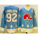 Colorado Avalanche #92 Gabriel Landeskog Blue Stitched Jersey