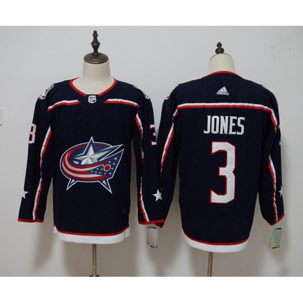 Columbus Blue Jackets #3 Seth Jones Navy Stitched Adidas Jersey