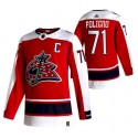 Columbus Blue Jackets #71 Nick Foligno Red 2021 Retro Stitched Jersey