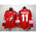 Coyotes #11 Martin Hanzal Red Home Stitched Jersey