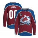 Colorado Avalanche Custom 2022 Burgundy Stanley Cup Final Patch Stitched Jersey