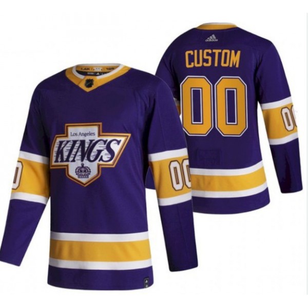 Los Angeles Kings Adidas Purple Hockey Custom NHL Stitched Jersey