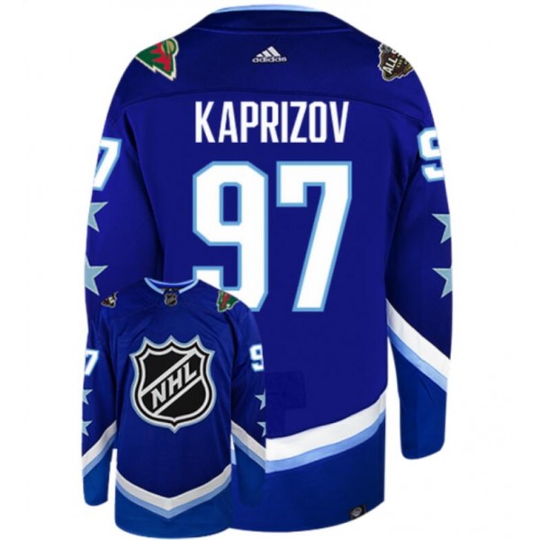 Minnesota Wild Custom 2022 NHL All-Star Game Western Conference Blue Stitched Jersey