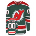 New Jersey Devils Green Personalized Reverse Retro Authentic Stitched NHL Jersey