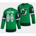 New Jersey Devils St Patricks Day Custom Name Number Size Stitched Jersey