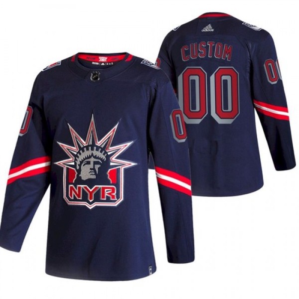 New York Rangers Custom 2020-21 Name Number Size NHL Stitched Jersey