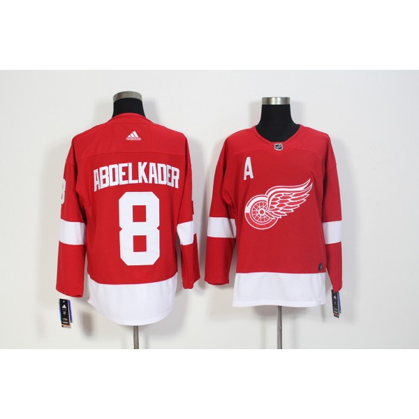 Detroit Red Wings #8 Justin Abdelkader Red Stitched Adidas Jersey