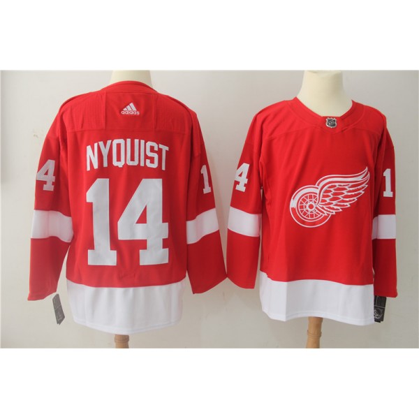 Detroit Red Wings #14 Gustav Nyquist Red Stitched Adidas Jersey