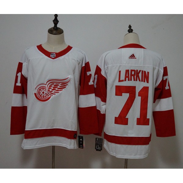 Detroit Red Wings #71 Dylan Larkin White Stitched Adidas Jersey
