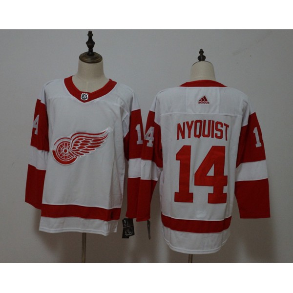 Detroit Red Wings #14 Gustav Nyquist White Stitched Adidas Jersey