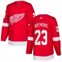 Detroit Red Wings #23 Lucas Raymond Red Stitched Jersey