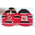 Devils #29 Ryane Clowe Red Sawyer Hooded Sweatshirt Stitched Jersey