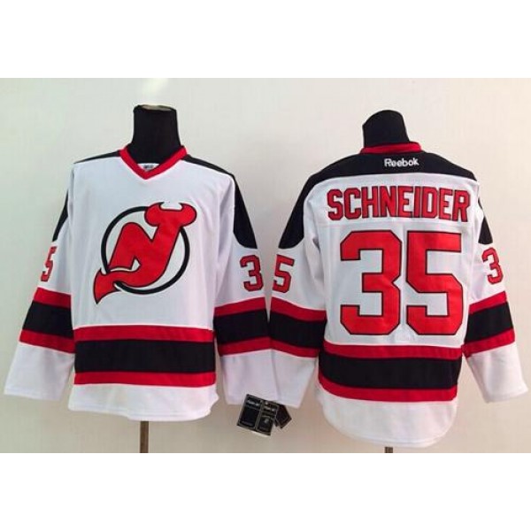 Devils #35 Cory Schneider White Stitched Jersey