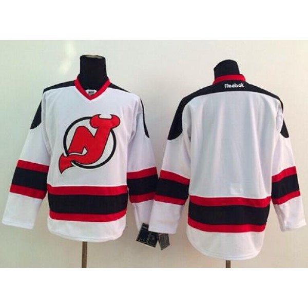 Devils Blank White Stitched Jersey