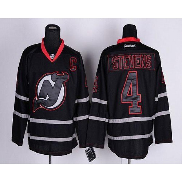 Devils #4 Scott Stevens Black Ice Stitched Jersey
