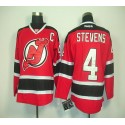 Devils #4 Scott Stevens Red Home Stitched Jersey