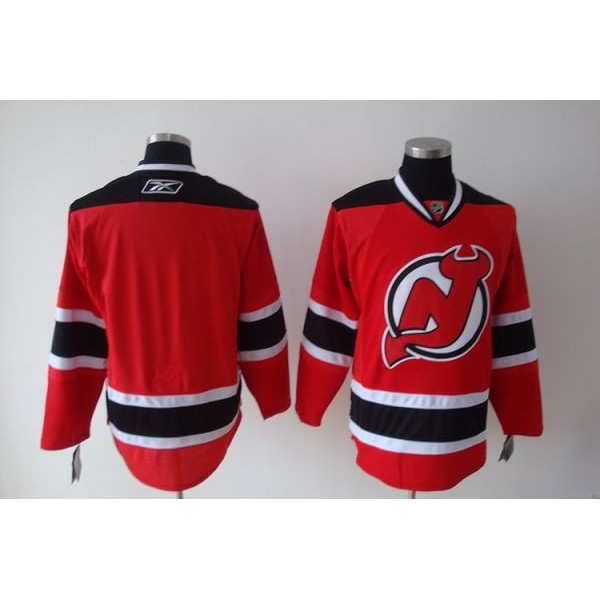 Devils Blank Stitched Red Jersey