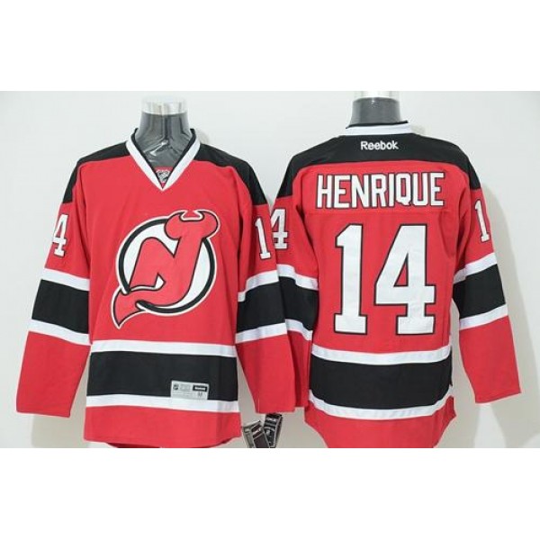 Devils #14 Adam Henrique Red Stitched Jersey