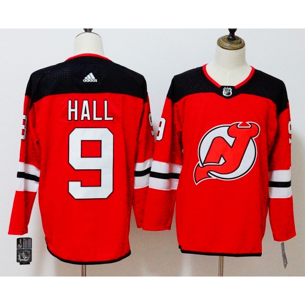Devils #9 Taylor Hall Red Stitched Adidas Jersey