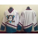Ducks Blank White CCM Throwback Stitched Jersey