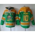 Ducks #10 Corey Perry Green Sawyer Hooded Sweatshirt Stitched Jersey