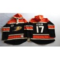 Ducks #17 Ryan Kesler Black Sawyer Hooded Sweatshirt Stitched Jersey