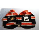 Ducks #15 Ryan Getzlaf Black Sawyer Hooded Sweatshirt Stitched Jersey