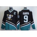 Ducks #9 Paul Kariya Black CCM Throwback Stitched Jersey