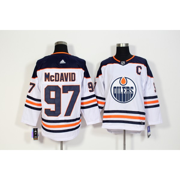Edmonton Oilers #97 Connor McDavid White Stitched Adidas Jersey