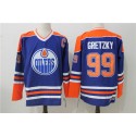 Edmonton Oilers #99 Wayne Gretzky Royal Throwback CCM Stitched Jersey