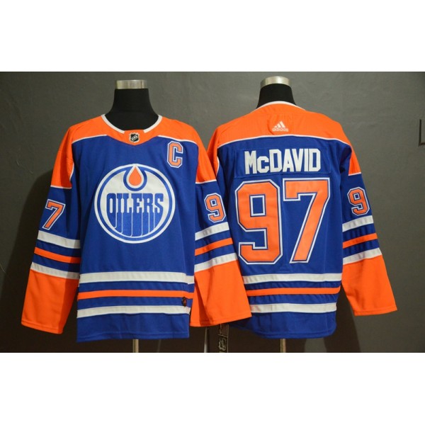 Edmonton Oilers #97 Connor McDavid Royal Stitched Jersey
