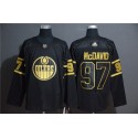 Edmonton Oilers #97 Connor McDavid Black Golden Stitched Jersey