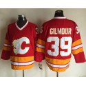 Flames #39 Doug Gilmour Red CCM Throwback Stitched Jersey