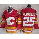 Flames #25 Joe Nieuwendyk Red CCM Throwback Stitched Jersey