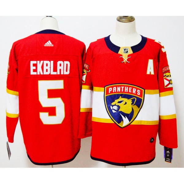 Florida Panthers #5 Aaron Ekblad Red Stitched Adidas Jersey