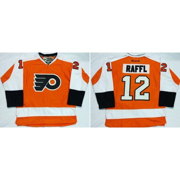 Flyers #12 Michael Raffl Orange Home Stitched Jersey