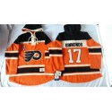 Flyers #17 Wayne Simmonds Orange Sawyer Hooded Sweatshirt Stitched Jersey