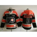 Flyers #9 Ivan Provorov Black Sawyer Hooded Sweatshirt Stitched Jersey