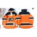 Flyers Blank Orange Sawyer Hooded Sweatshirt Stitched Jersey