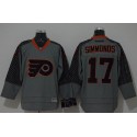 Flyers #17 Wayne Simmonds Charcoal Cross Check Fashion Stitched Jersey
