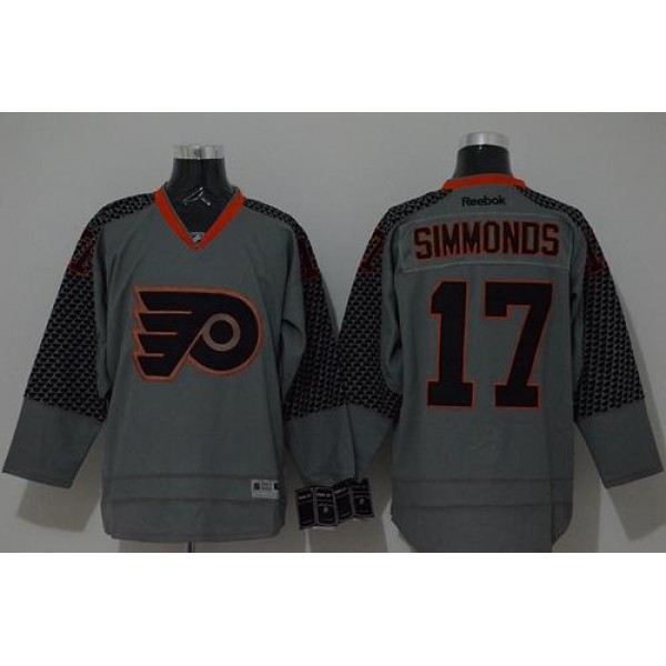 Flyers #17 Wayne Simmonds Charcoal Cross Check Fashion Stitched Jersey