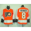 Flyers #8 Dave Schultz Orange CCM Throwback Stitched Jersey