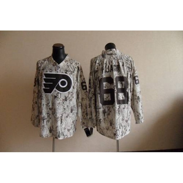Flyers #68 Jaromir Jagr Camouflage Stitched Jersey