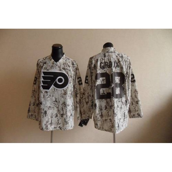 Flyers #28 Claude Giroux Camouflage Stitched Jersey