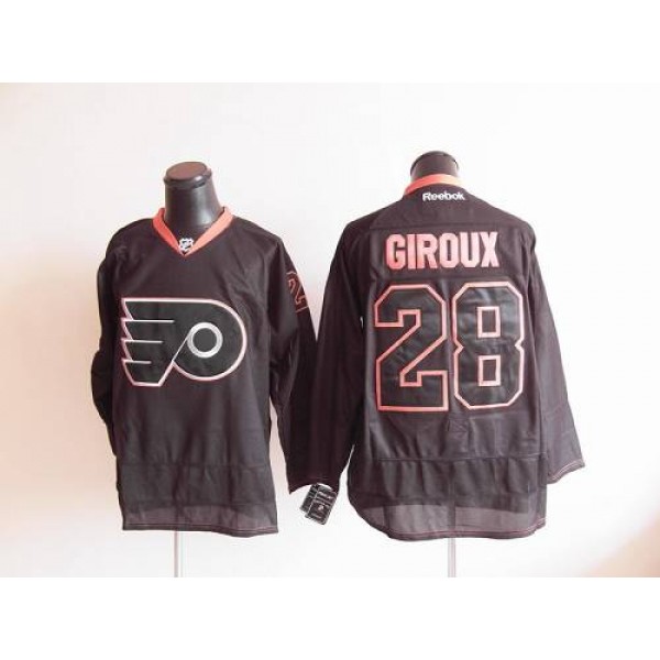 Flyers #28 Claude Giroux Black Ice Stitched Jersey