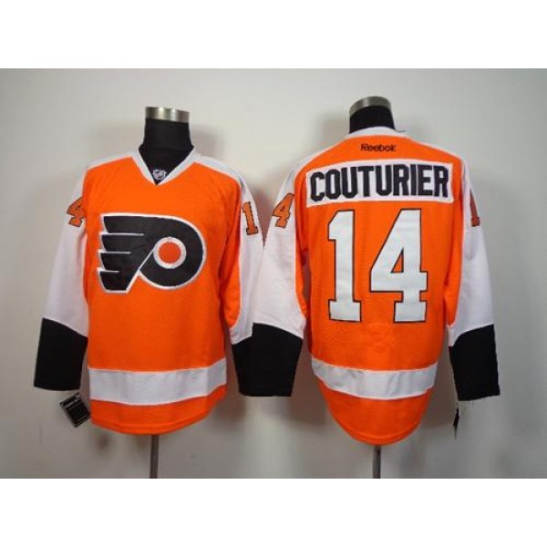 Flyers #14 Sean Couturier Orange Stitched Jersey